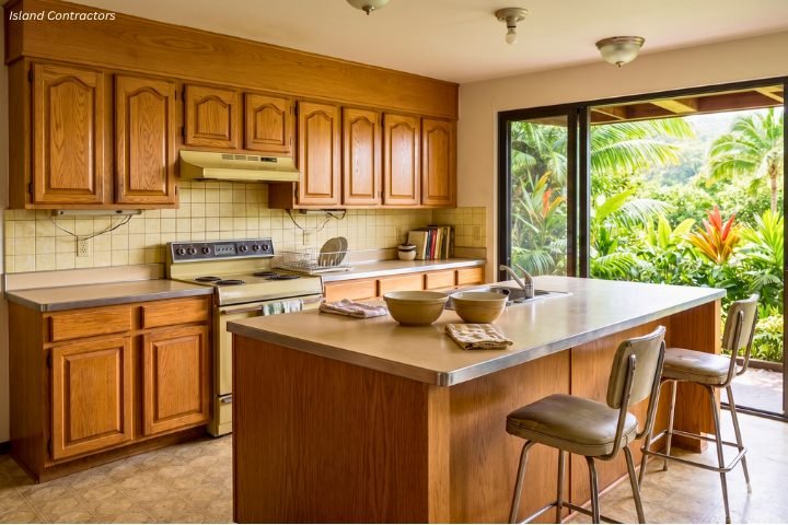 Closed galley kitchen